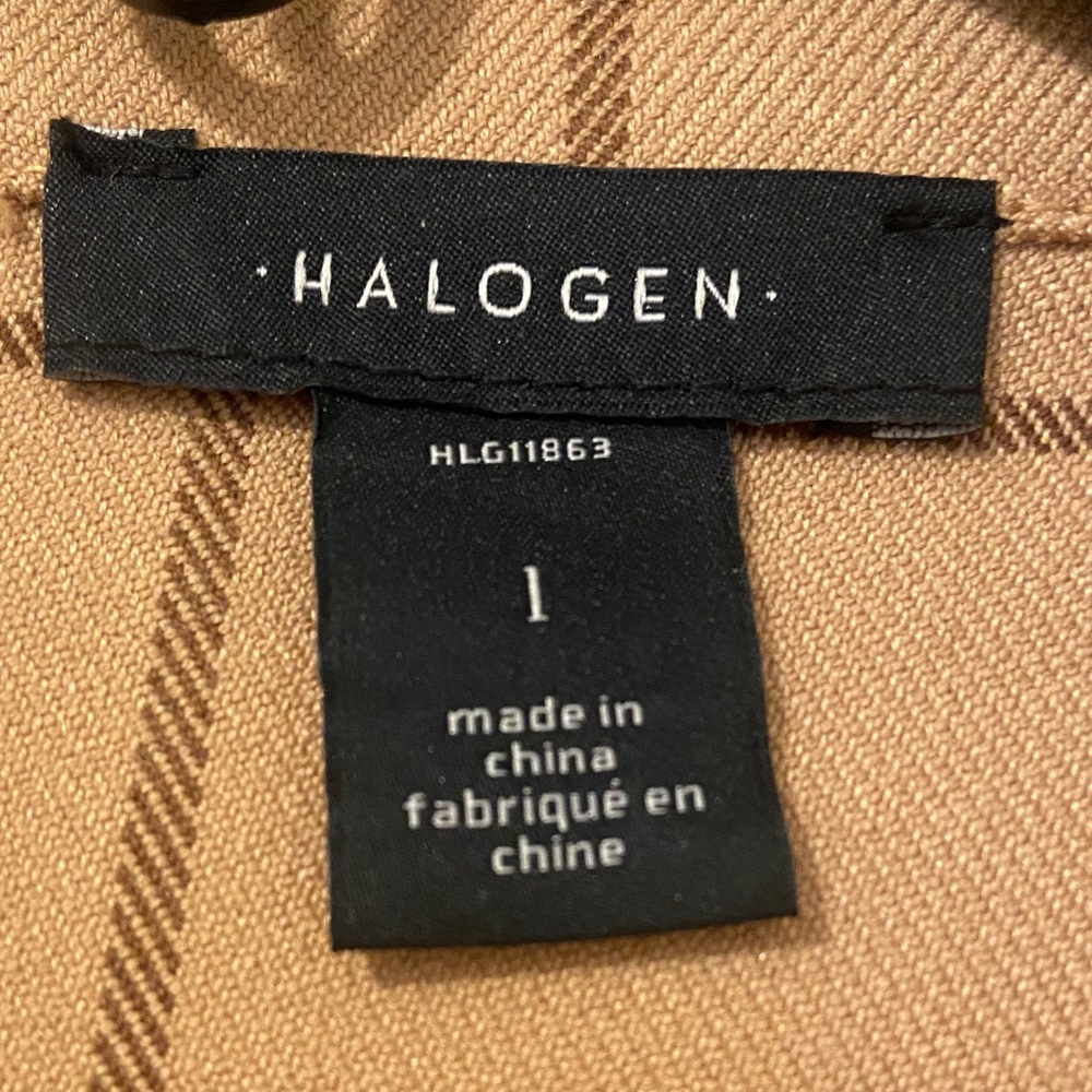 Halogen Brown Checkered Button-Down Shirt - image 2